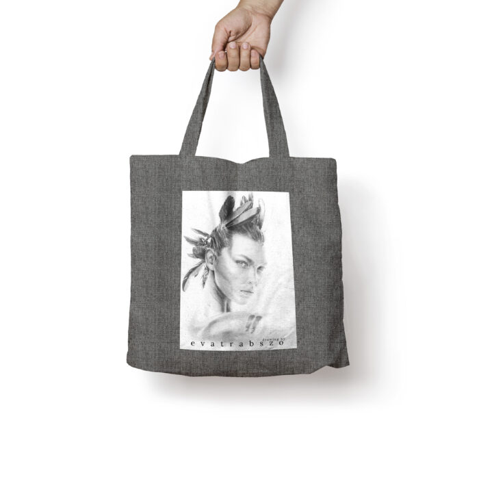 Gray HerFeather CanvasBag